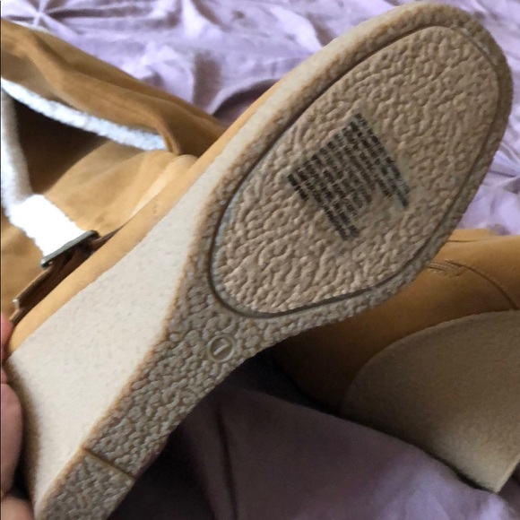 Brown suede boot wedges - Picture 2 of 2